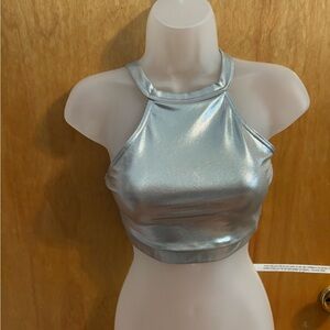 Balera Silver Halter Top